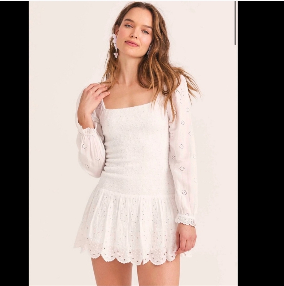 LoveShackFancy Jayce Mini Dress